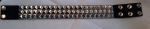 Leather Bicep Strap, 3 Row, Small Pyramid Studs.